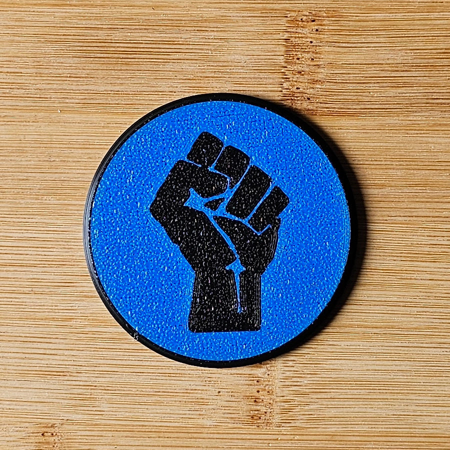 Left Fist Pride Badges