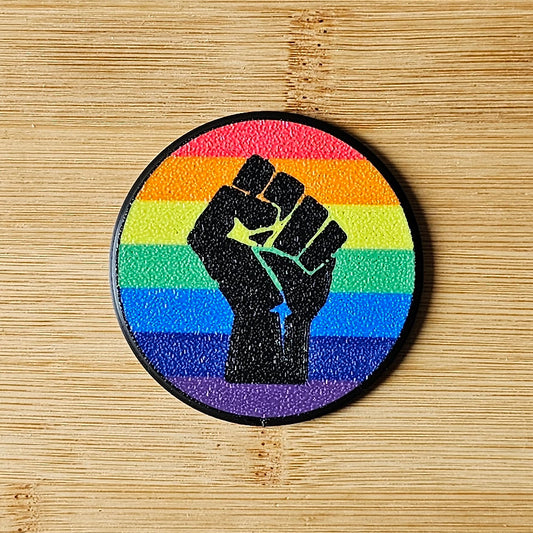Left Fist Pride Badges