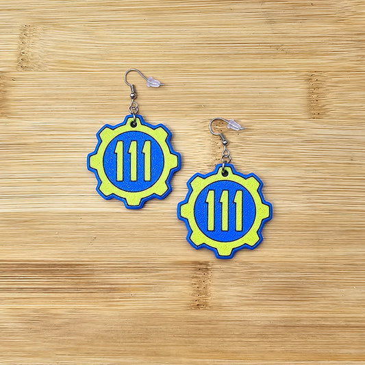 Vault Number Earrings - Fallout