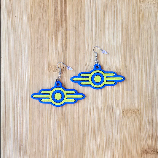 Vault Tec Logo Earrings - Fallout