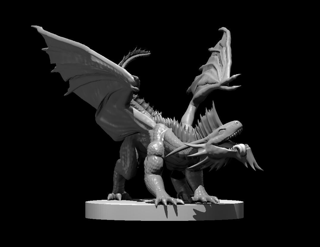 Dragon, Metallic - Silver (Various Ages and Poses) - MZ4250