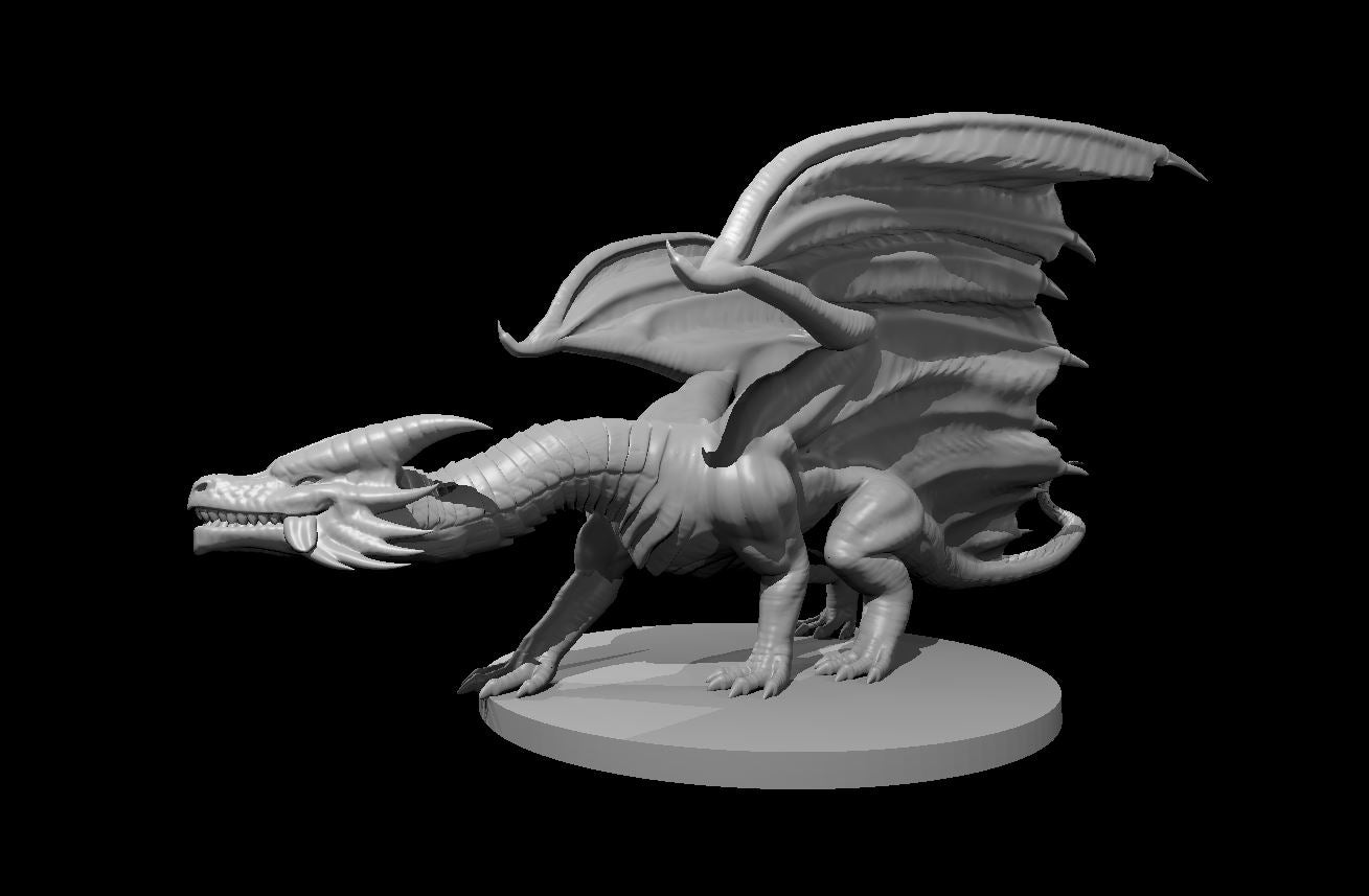 Dragon, Metallic - Copper (Various Ages and Poses) - MZ4250