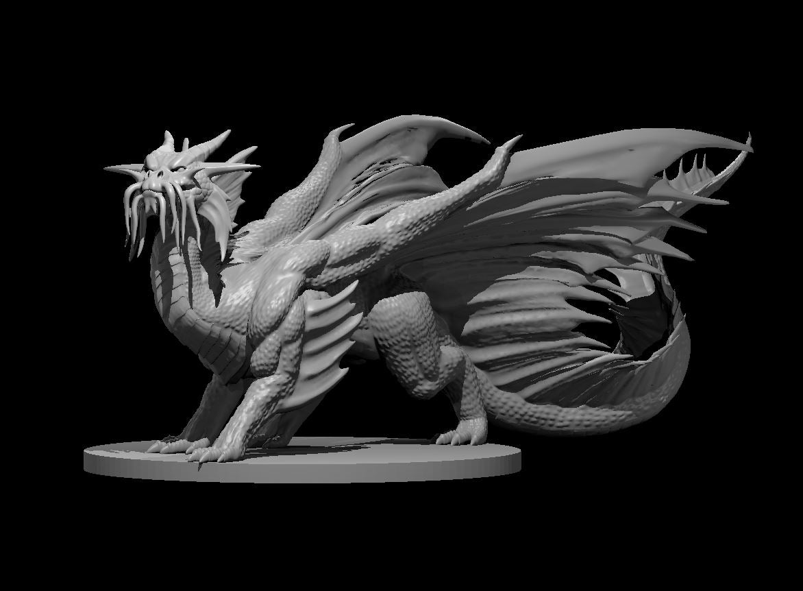 Dragon, Metallic - Gold (Various Ages and Poses) - MZ4250